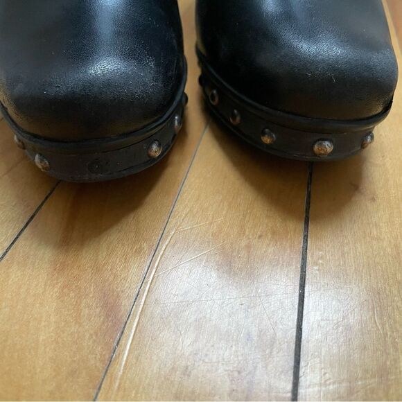 Stewart Weitzman Mid-Rise Studded Black Boots - Picture 7 of 9